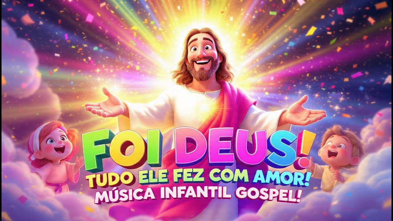 🌈✨ FOI DEUS! – Música Infantil Alegre | Quem Fez o Sol, o Vento e o Sorriso? 🎶💛