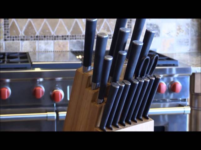 Ginsu Chikara Series 19 Piece Knife Set in Bamboo Block - Includes