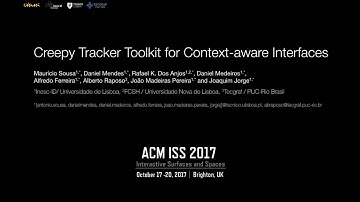Creepy Tracker Toolkit for Context-aware Interfaces