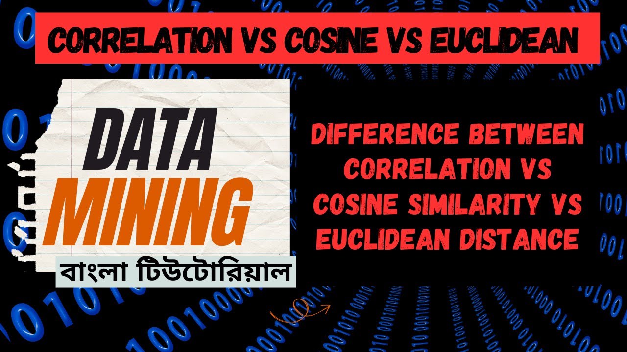 Correlation VS Cosine Similarity Vs Euclidean Distance in Data Mining ...