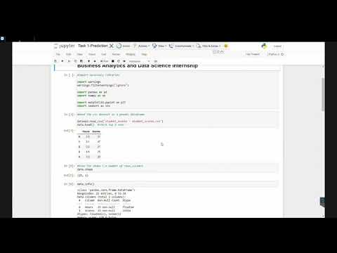 Task 1-Prediction using supervised machine learning