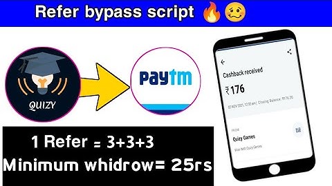 🔥Quizy App refer bypass trick!! Quizy App unlimited trick!!🤑Quizy App unlimited refer Bypass trick💫!