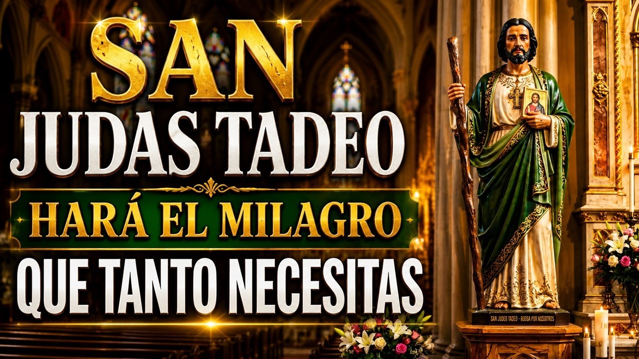 ORACION A SAN JUDAS TADEO PARA RECIBIR UN MILAGRO URGENTE EN MOMENTOS ...