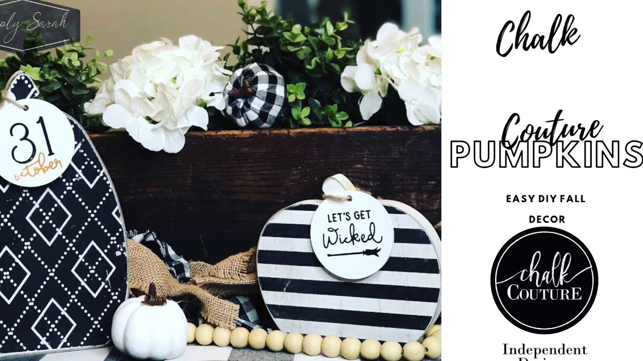Chalk Couture Pumpkin Shapes! YouTube