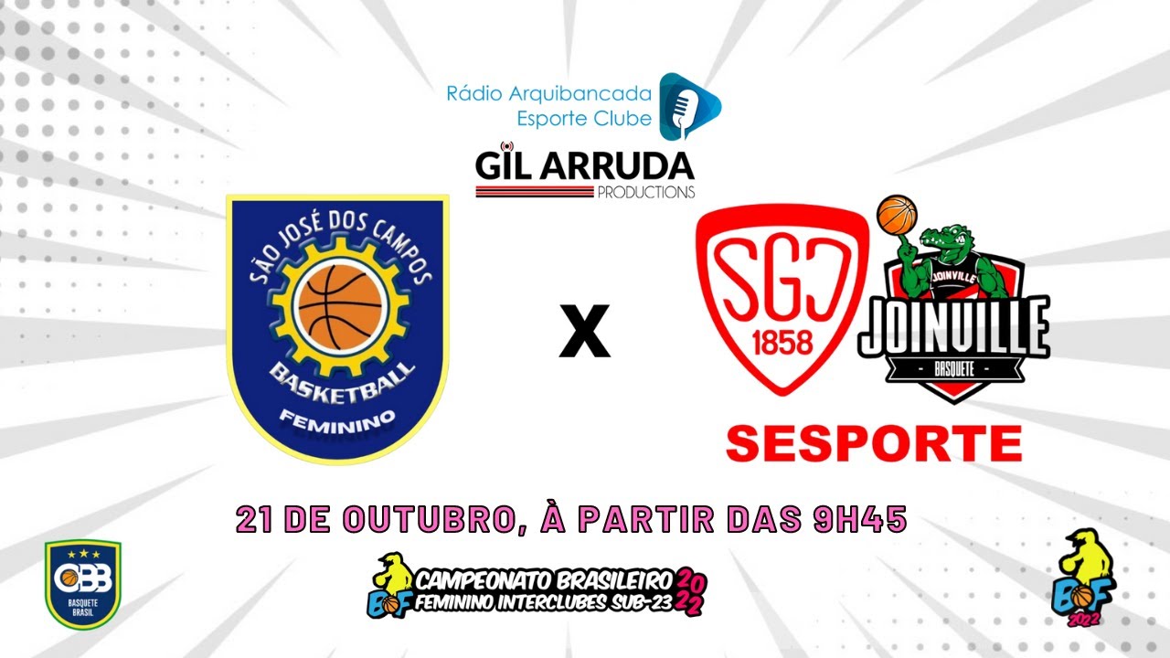 BASQUETE FEMININO AO VIVO – São José Basketball x Pró-Esporte