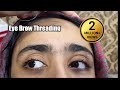Thick to thin eyebrow threading/eyebrow threading tutorial step by step