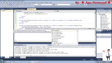 12. Cara Membuat Hapus Data VB Net / How to Make Delete  Data VB Net
