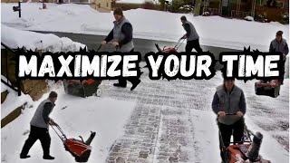 How to CORRECTLY Use a Snowblower in Your Own Driveway(Toro)