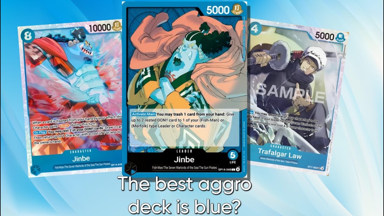 AGGRO FISH FIGHT THE SIM! OP14 Jinbe Decklist and SIM Gameplay - YouTube