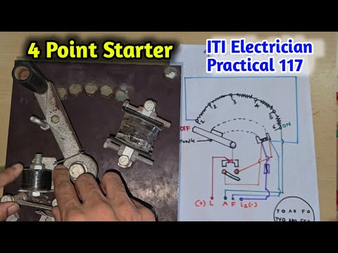 Identify parts of 4 point dc motor starter - YouTube