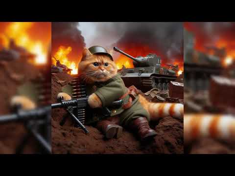Ai cat story：The real warriors of the Russo-Ukrainian war #cat #aicat