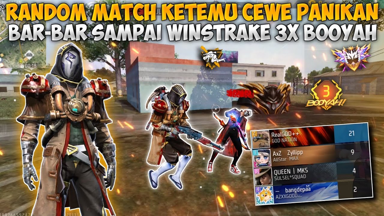 RANDOM MATCH GLOBAL KETEMU 2 CEWEK!! GUA AJAKIN BAR-BAR SAMPAI WINSTREAK 3X BOOYAH!!