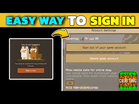 How To Sign-in in crafting and building 🤯 || Best Easy way to sign in 🔥 ||