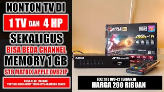 Set top Box Matrix Apple Merah DVB2IP Terbaru