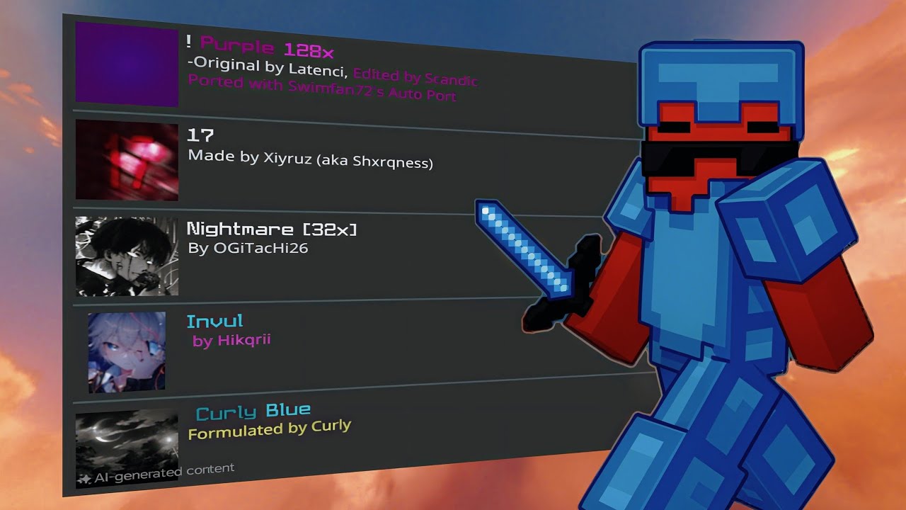 Top 5 Minecraft PvP Texture Packs for The Hive Bedrock – FPS Boost ...