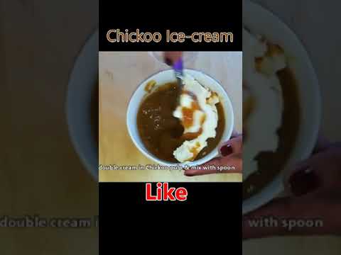 Chickoo Ice-Cream I My Kitchen Food #shorts #trending  #fruit #icecream