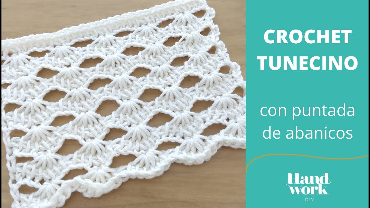 Aprendemos Uno de Mis Puntos PREFERIDOS el Punto Tunecino Cordón de Crochet  Tunecino 