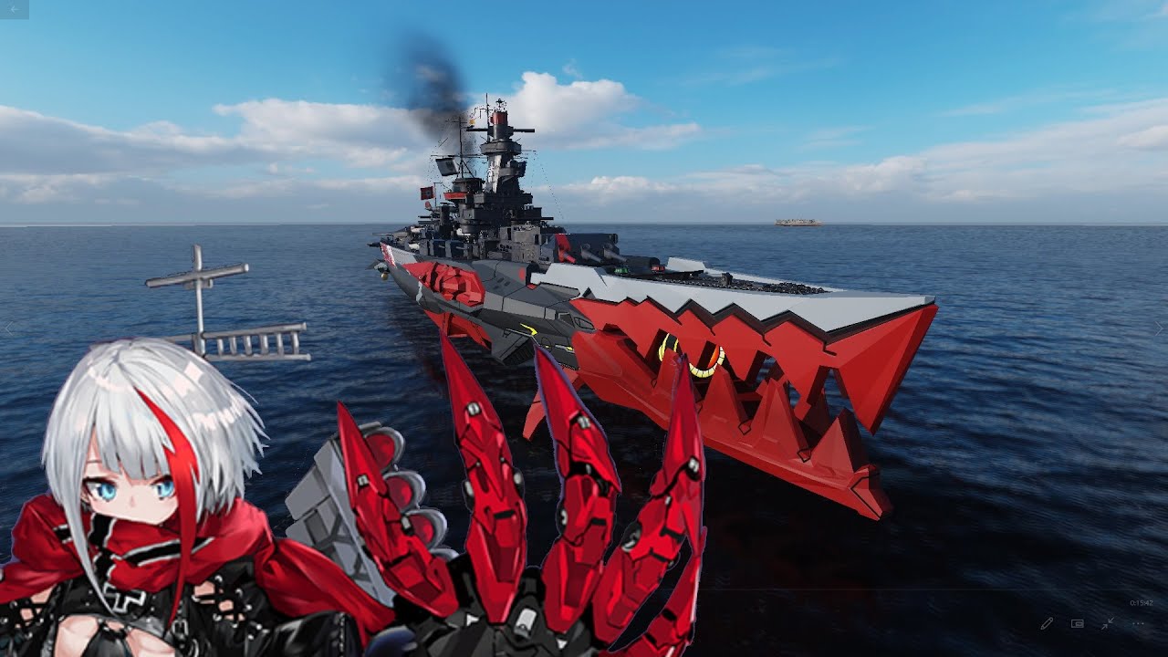 Wows Admiral Graf Spee Azur Lane Mod アズレン アドミラル グラーフ シュペー Youtube