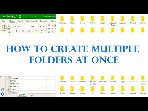 How to create multiple folders at once | AppsTube| AponRahman