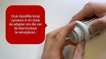 Danfoss Ally™ Radiatorthermostaat – De adapter demonteren