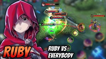 RUBY HYPER VS EVERYBODY | RUBY TIKTOK | BUILD RUBY TERSAKIT DAN TERKUAT | TOP 1 GLOBAL RUBY