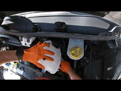 Changing coolant reservoir on the work van #rampromaster - YouTube
