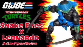 Snake Eyes x Leo - G.I. Joe x TMNT (Action Figure Review)