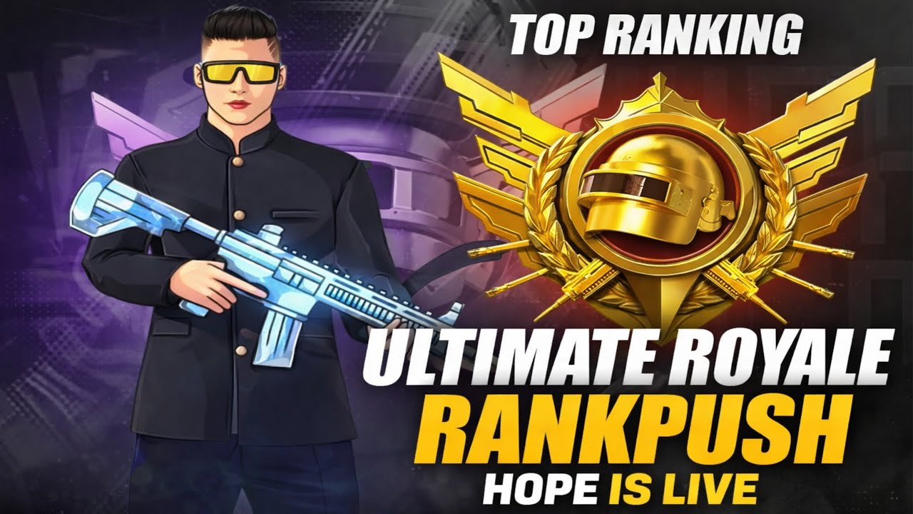 Ultimate royale rank push with Hope 🔥 | Intense BGMI Live Stream ...