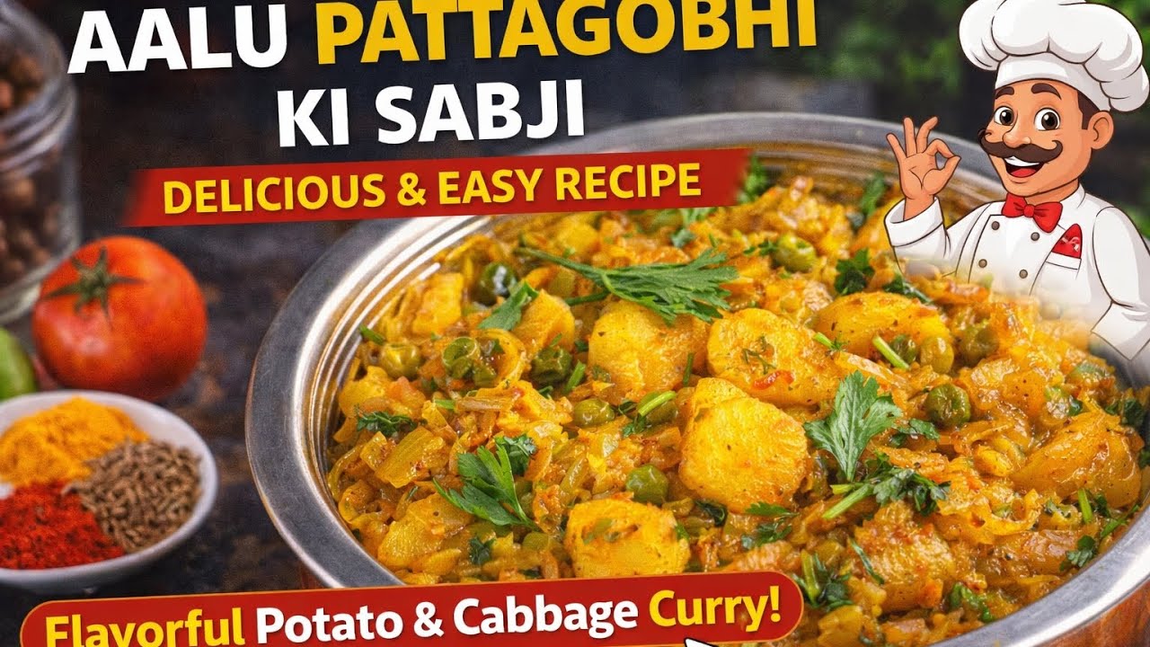 Aalu patta gobhi ki recipe | how to make patta gobhi sabji | how to make aloo band gobhi sabzi |