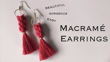 DIY Macrame Tassel Earrings / Macrame  Earrings
