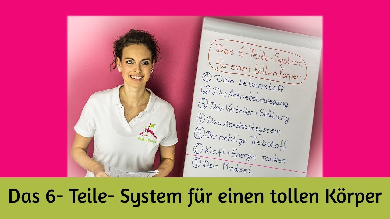 Das 6 Teile System für einen tollen Körper