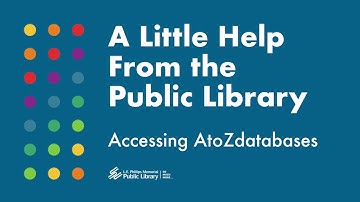 Getting Started with AtoZdatabases