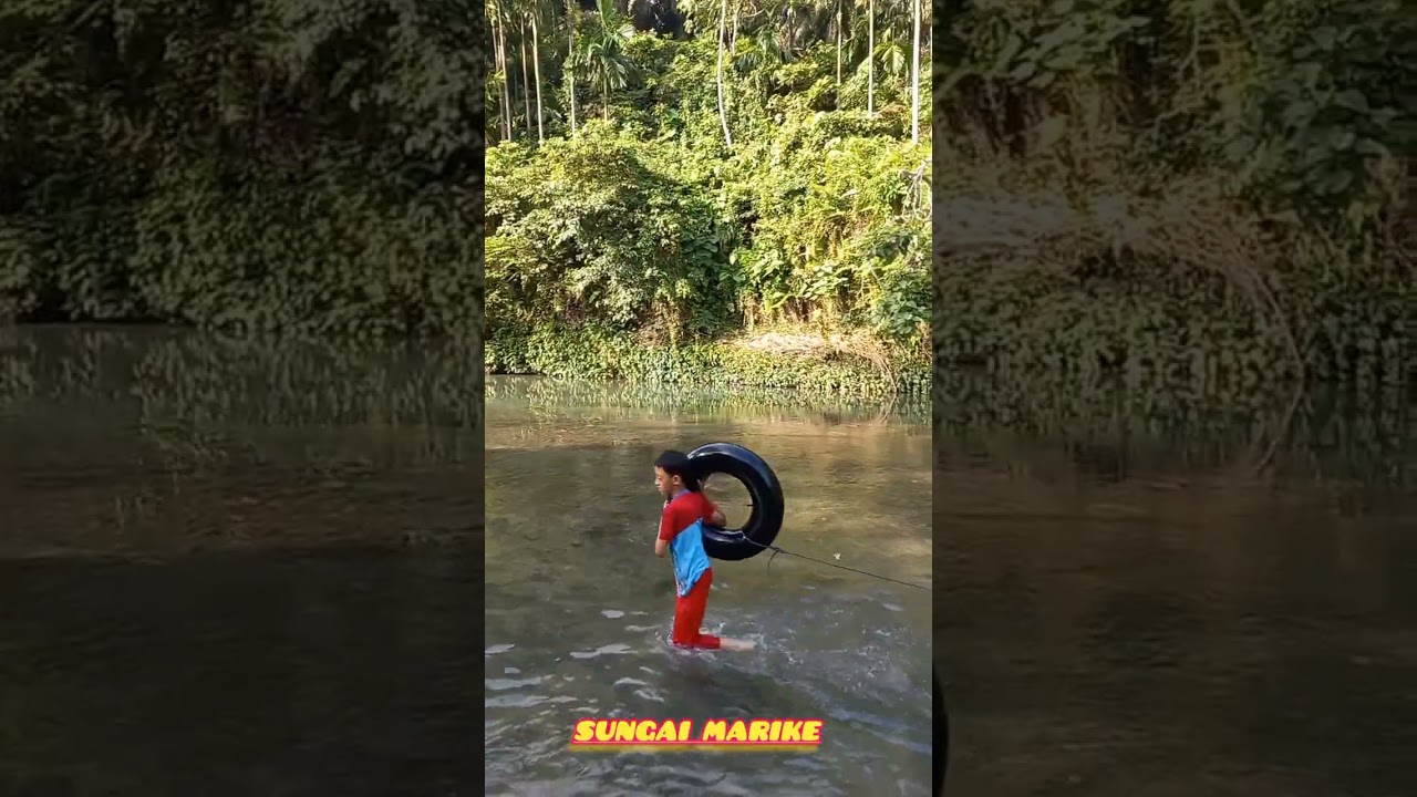 mandi-mandi disungai marike 