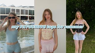 MY FAVOURITE TOPS FOR SUMMER | where i buy my summer tops | try on haul 💛