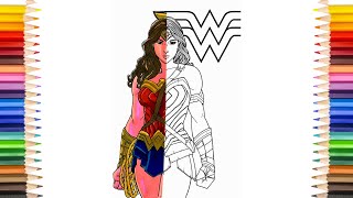 WONDER WOMAN Coloring Pages | Wonder Woman 2020 Coloring Pages