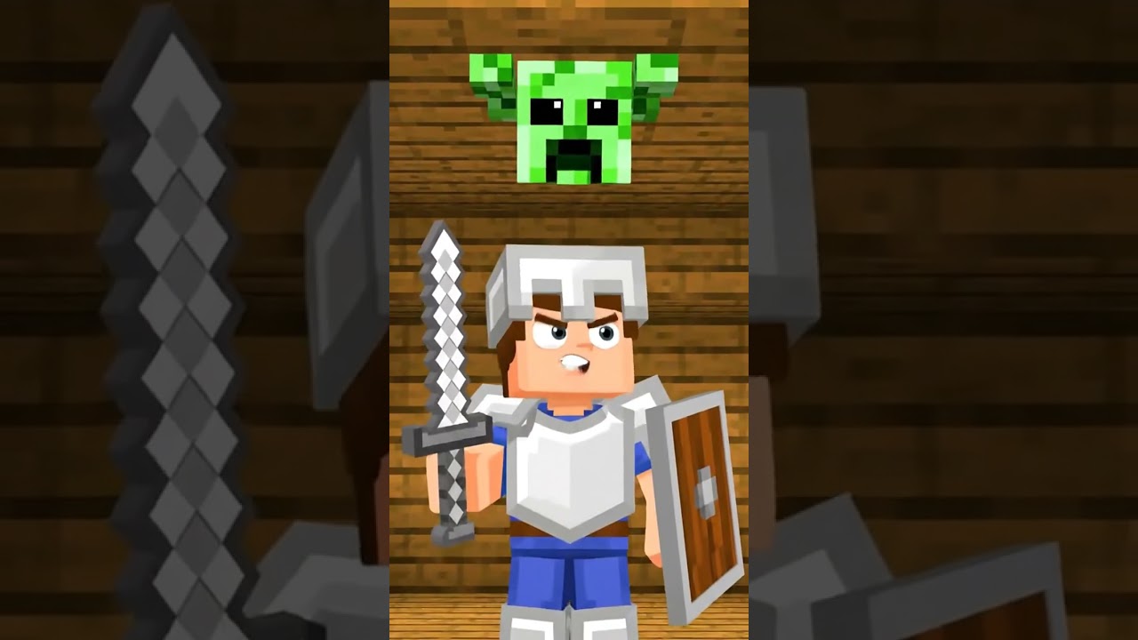 A boy singing in minecraft style 