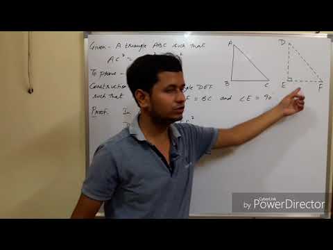 Converse of pythagoras theorem