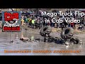 In Cab Video of Mega Truck Rollover Rednecks with Paychecks Spring Break 2023