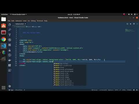 HTML: HSL Values Demo