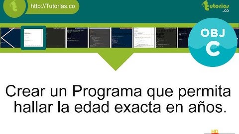 POO + sentencia if-else + Objective C (hallar la edad en años)