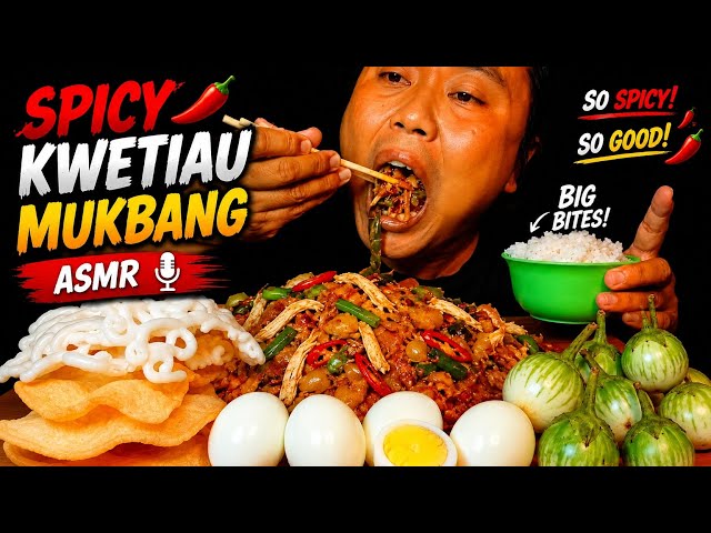 SPICY KWETIAU MUKBANG ASMR 🔥 Crunchy Crackers & Big Bites!