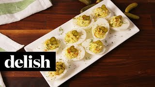 Dill Pickle Deviled Eggs | Delish Net Worth