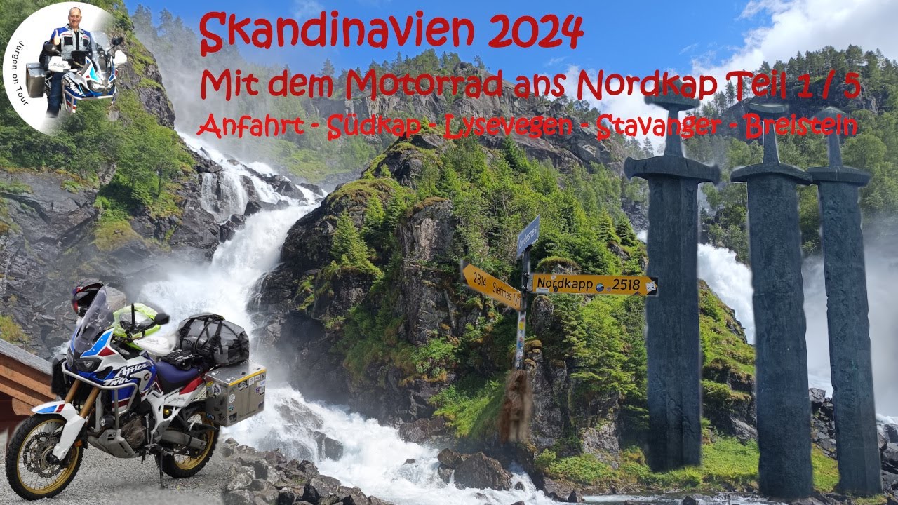 Motorradreise 2024 nach Norwegen ans Nordkap, Teil 1