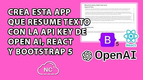 COMO CREAR UNA APLICACIÓN CON LA API KEY DE OPENAI CHATGPT, REACT JS Y BOOTSTRAP 5