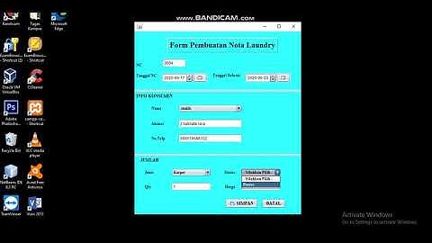 Demo Aplikasi Laundry Berbasis Java Netbeans