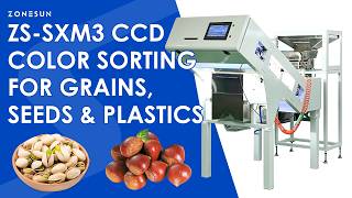 Zonesun Zs-Sxm3 Mini Belt Type Ccd Color Sorting Machine For Grains Seeds Coffee Beans Plastic