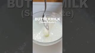 Easy Buttermilk Substitute Recipe #shorts