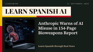 Learn Spanish A1 | Slow Spanish News with Subtitles: Anthropic Warns of AI Misuse in 154-Page…