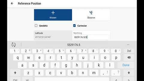 FieldGenius for Android - Reference - Setup Reference Position known Cartesian