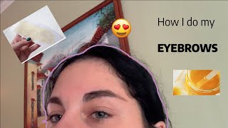 How I Do My Eyebrows At Home Sugar Wax Resimi